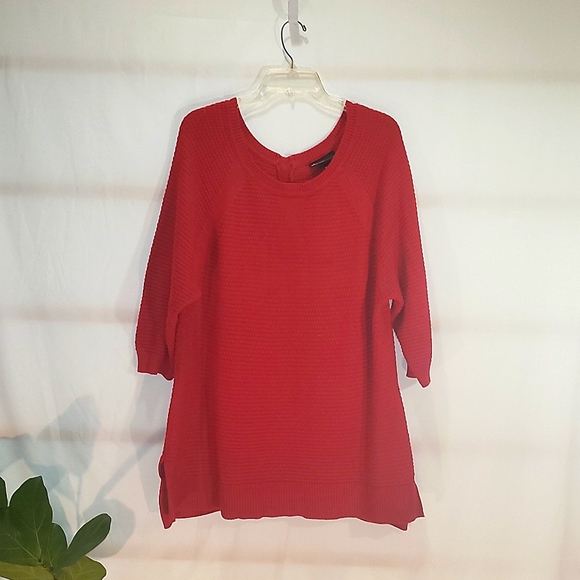 Pre-owned Red Lane Bryant Scoop Neck Sweater - Picture 2 of 10